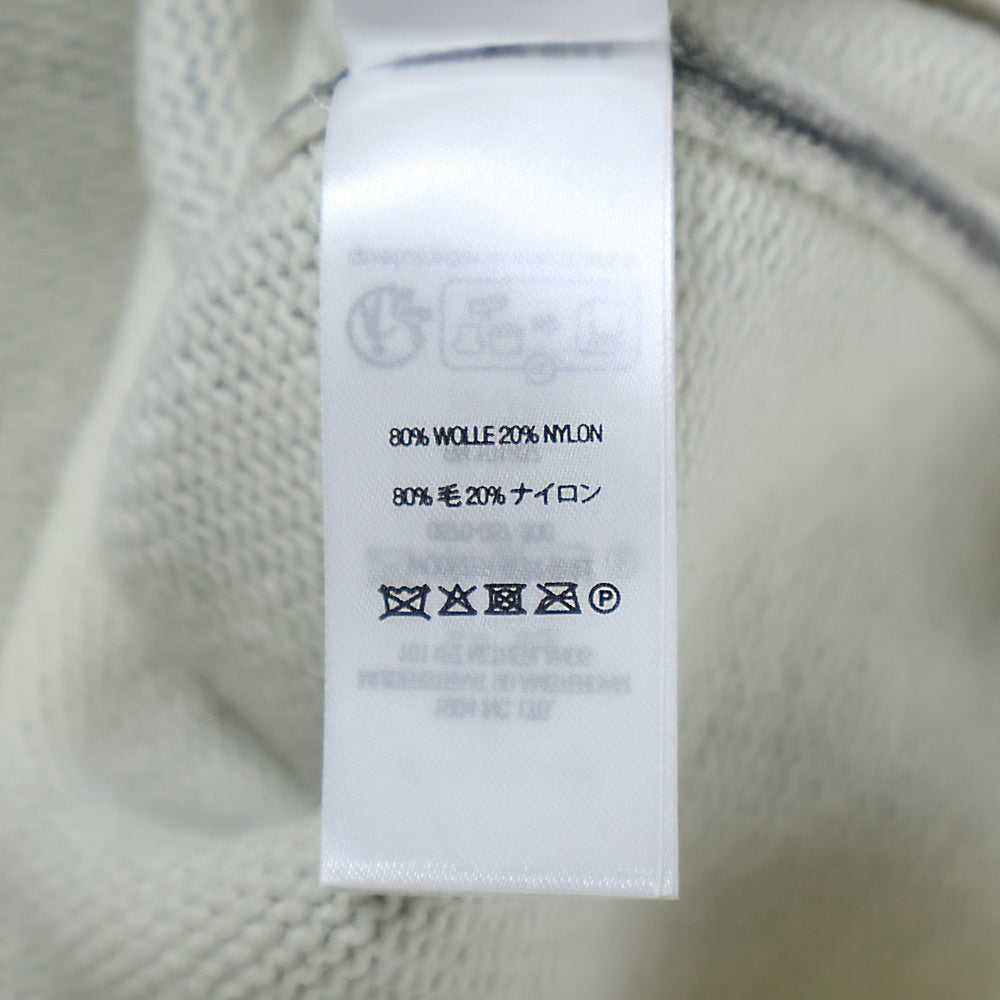 SUPREME(シュプリーム) 23AW Blurred Logo Sweater ブラードロゴ ウール混 ニットセーター ホワイト/グレー