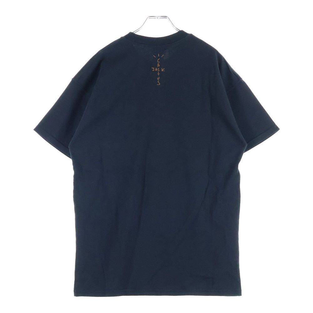 NIKE(ナイキ) ×Travis Scott NRG AG Tee トラヴィススコット フロントカーゴポケット ロゴ刺繍 クルーネック半袖Tシャツ カットソー ブラック