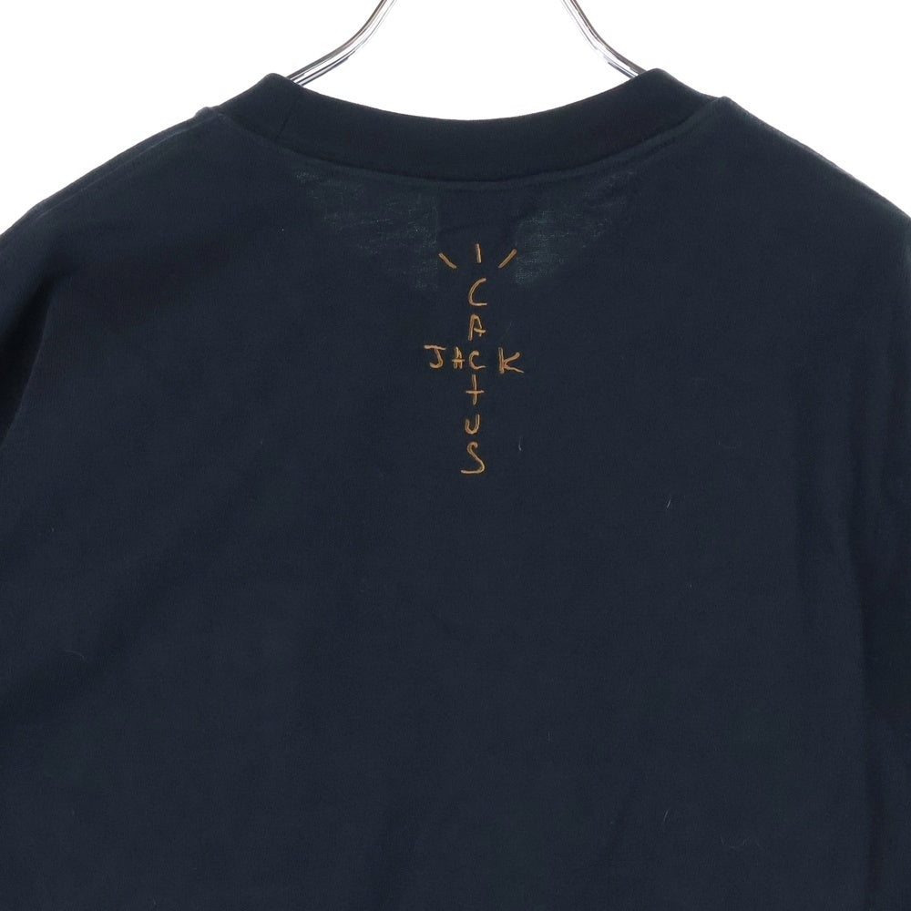 NIKE(ナイキ) ×Travis Scott NRG AG Tee トラヴィススコット フロントカーゴポケット ロゴ刺繍 クルーネック半袖Tシャツ カットソー ブラック