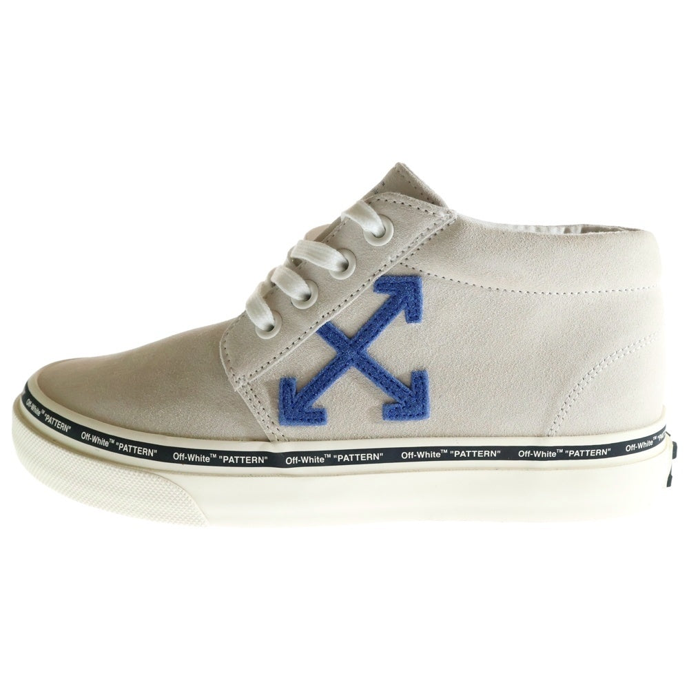 OFF-WHITE(オフホワイト) VULCANIZED SKATE ヴァルカナイズド スケート サイドロゴ ハイカットスニーカー グレー OMIA120S19B430340130