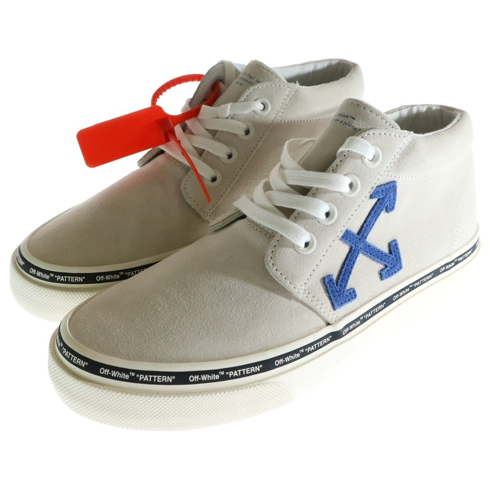 OFF-WHITE(オフホワイト) VULCANIZED SKATE ヴァルカナイズド スケート サイドロゴ ハイカットスニーカー グレー OMIA120S19B430340130