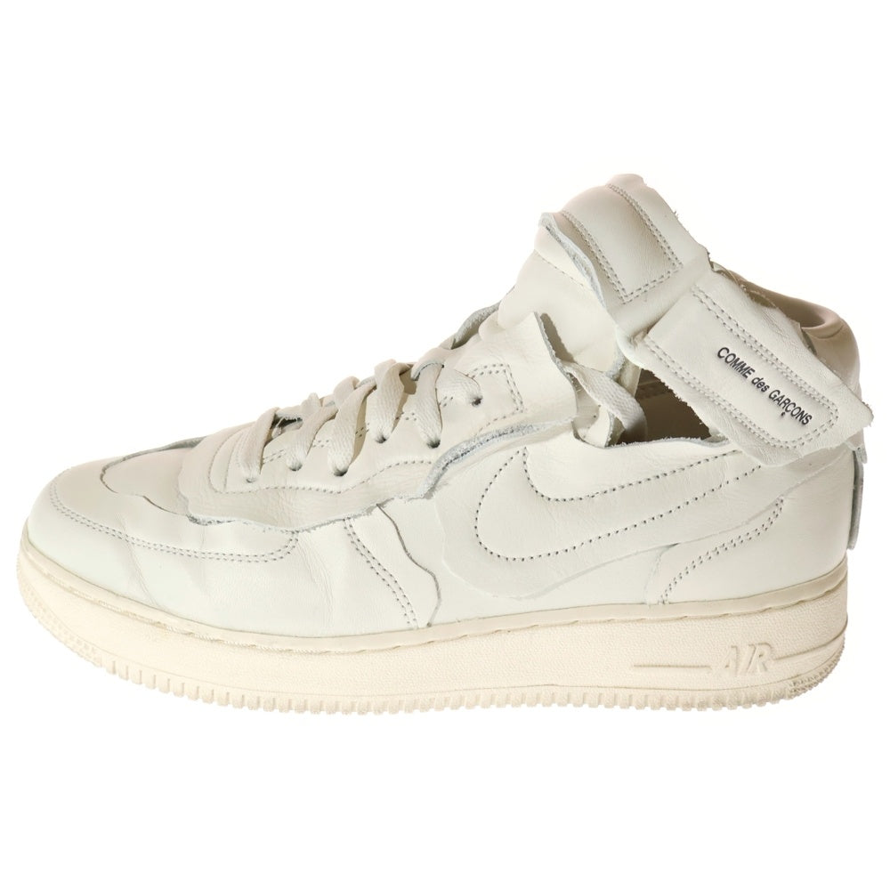 NIKE(ナイキ) ×COMME des GARCONS HOMME PLUS AIR FORCE 1 コムデギャルソン オムプリュス エアフォース1 ベルトストラップ ミッドカットスニーカー US9/27cm DC3601-100