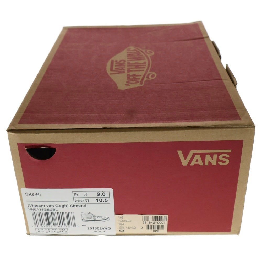 VANS(ヴァンズ) SK8-HI ALMOND BLOSSOM スケート アーモンドブロッサム ハイカットスニーカー ブルー US9/27cm VN0A38GEUBL