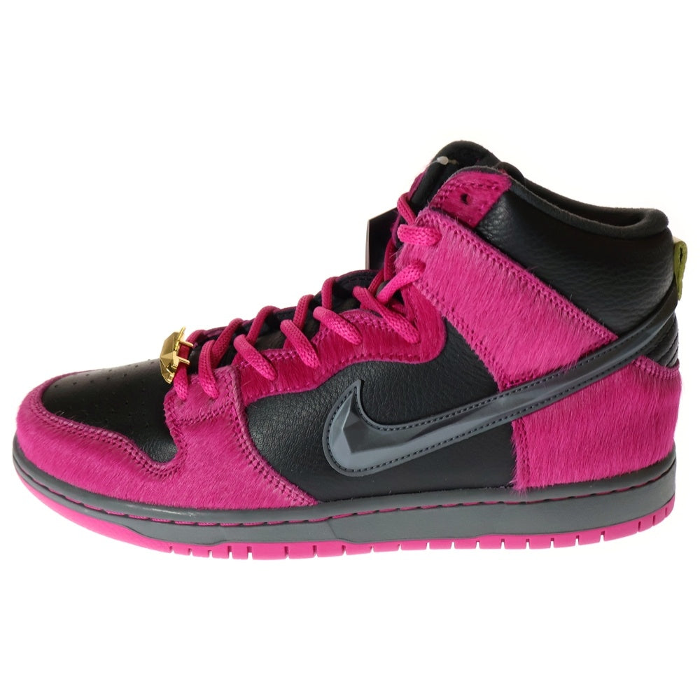 NIKE SB(ナイキエスビー) ×RUN THE JEWELS DUNK HIGH ラン ザ ジュエルズ ダンク ハイカットスニーカー ピンク/ブラック US9/27cm DX4356-600
