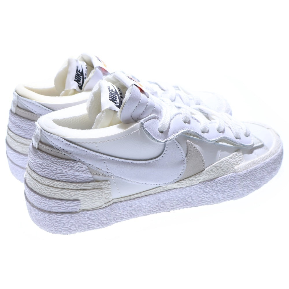 NIKE(ナイキ) ×sacai BLAZER LOW White Patent Leather サカイ ブレザー ホワイトパテントレザー ローカットスニーカー ホワイト US9/27cm DM6443-100