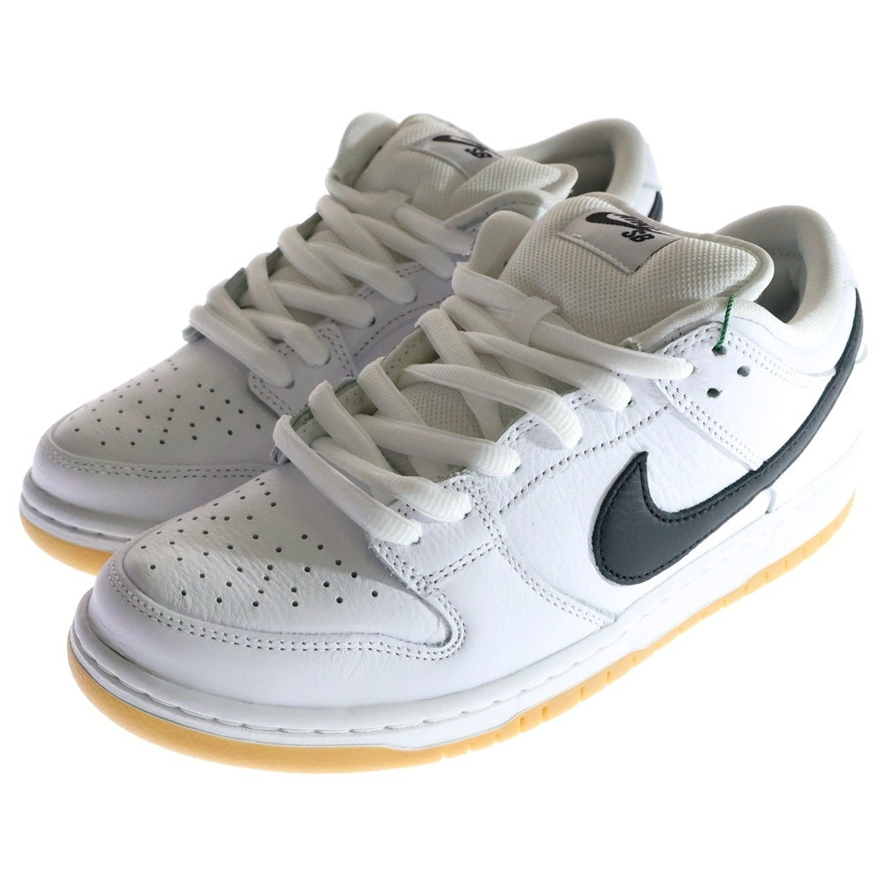 NIKE SB(ナイキエスビー) DUNK LOW ORANGE LABEL WHITE BLACK ダンク オレンジ ラベル ローカットスニーカー ホワイト/ブラック US9/27cm CD2563-101