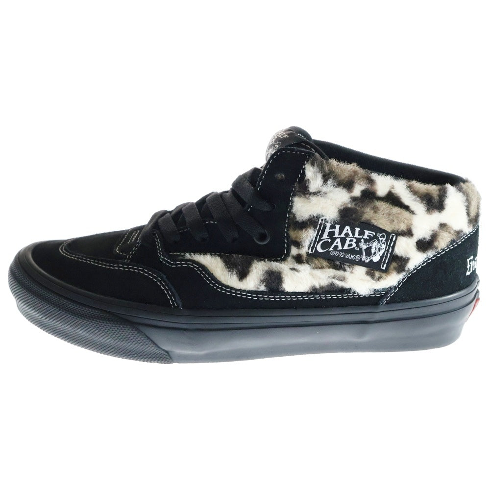 VANS(ヴァンズ) 23AW×SUPREME SKATE HALF CAB シュプリーム スケート ハーフキャブ ミッドカットスニーカー ブラック/ベージュ US9/27cm VN0A5KYABMA