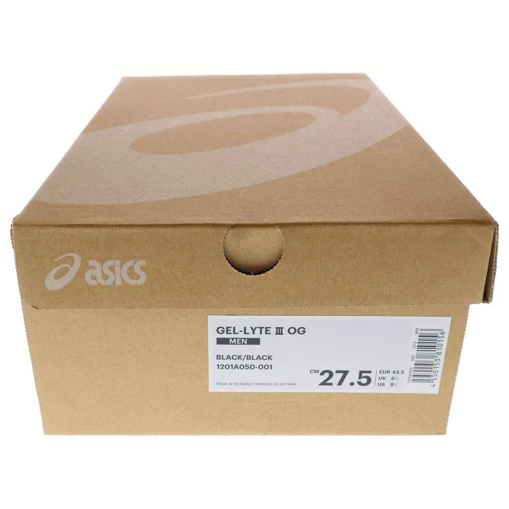 ASICS(アシックス) GEL LYTE 3 OG ゲルライト スエード ローカットスニーカー ブラック US9.5/27.5cm 1201A050-001