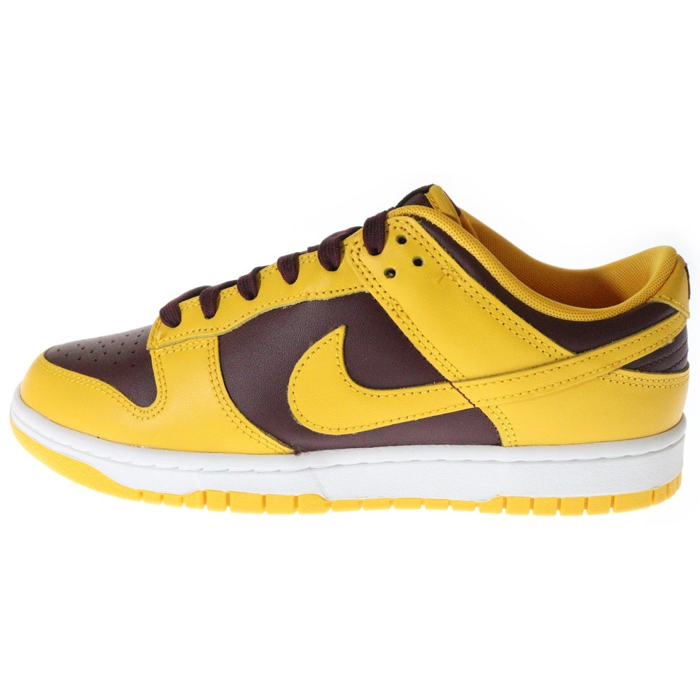 NIKE(ナイキ) DUNK LOW UNIVERSITY GOLD ダンク ユニバーシティゴールド ローカットスニーカー イエロー/バーガンディ US9/27cm DD1391-702