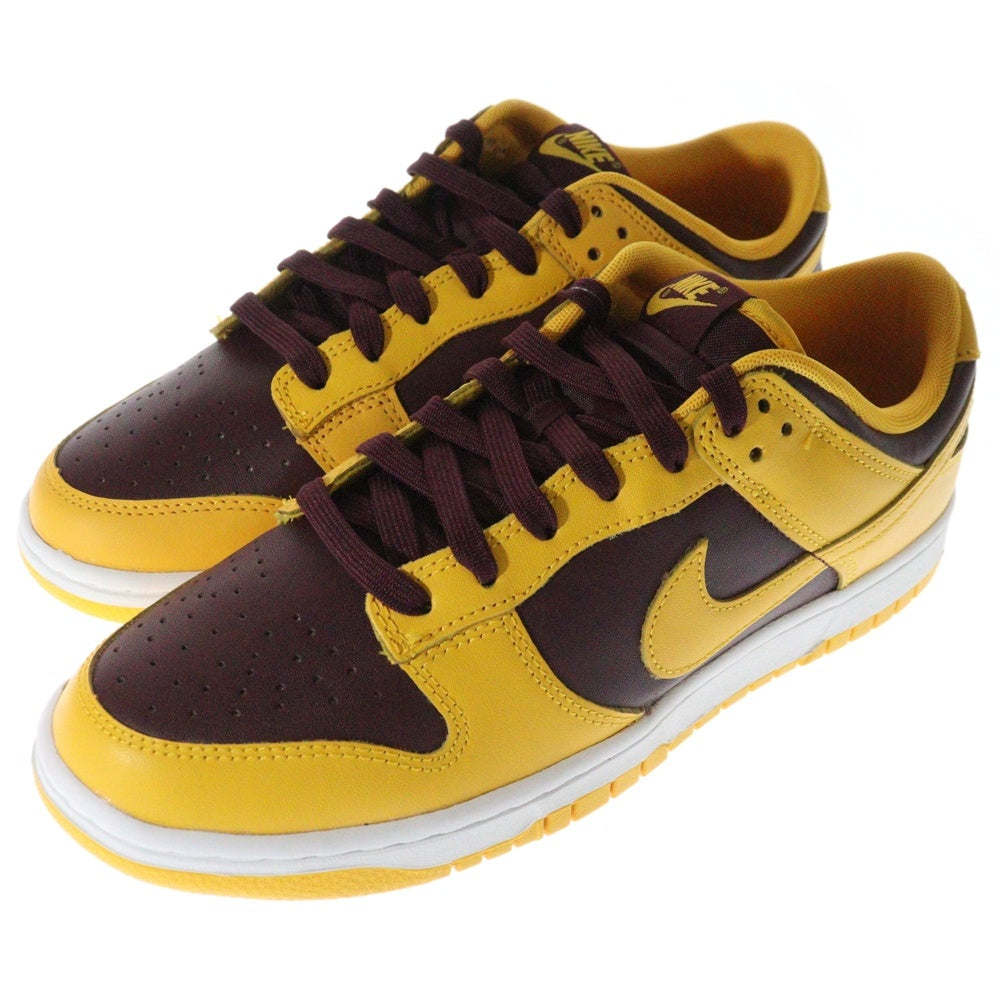 NIKE(ナイキ) DUNK LOW UNIVERSITY GOLD ダンク ユニバーシティゴールド ローカットスニーカー イエロー/バーガンディ US9/27cm DD1391-702