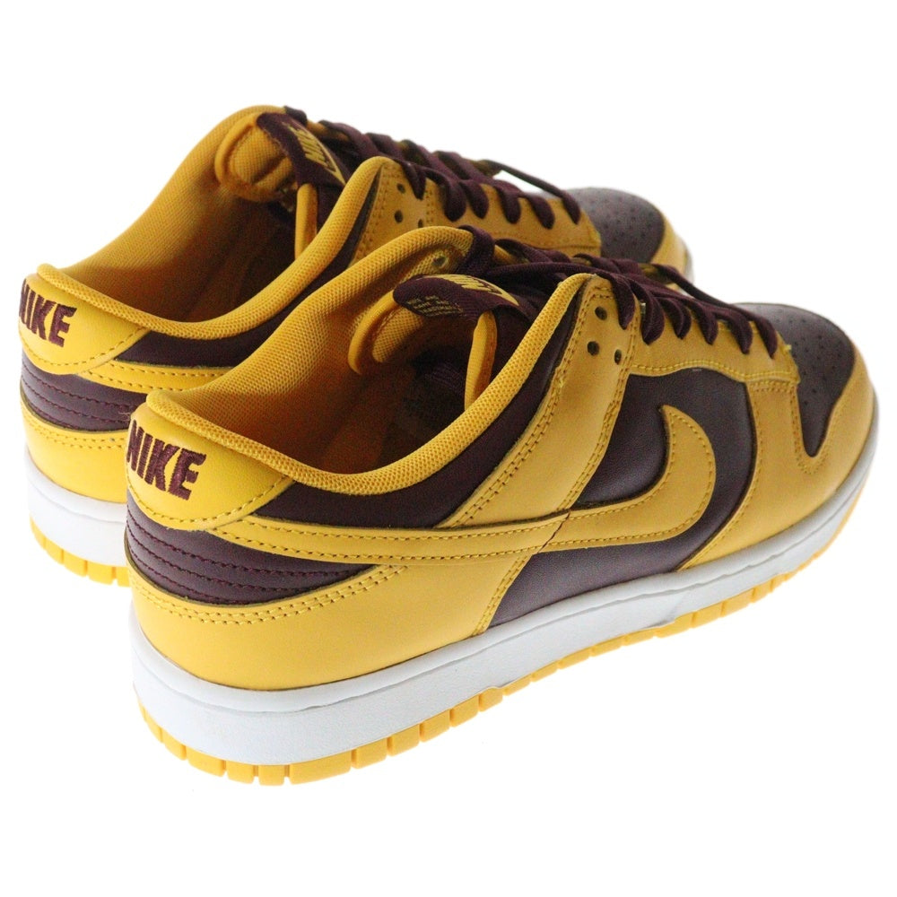 NIKE(ナイキ) DUNK LOW UNIVERSITY GOLD ダンク ユニバーシティゴールド ローカットスニーカー イエロー/バーガンディ US9/27cm DD1391-702