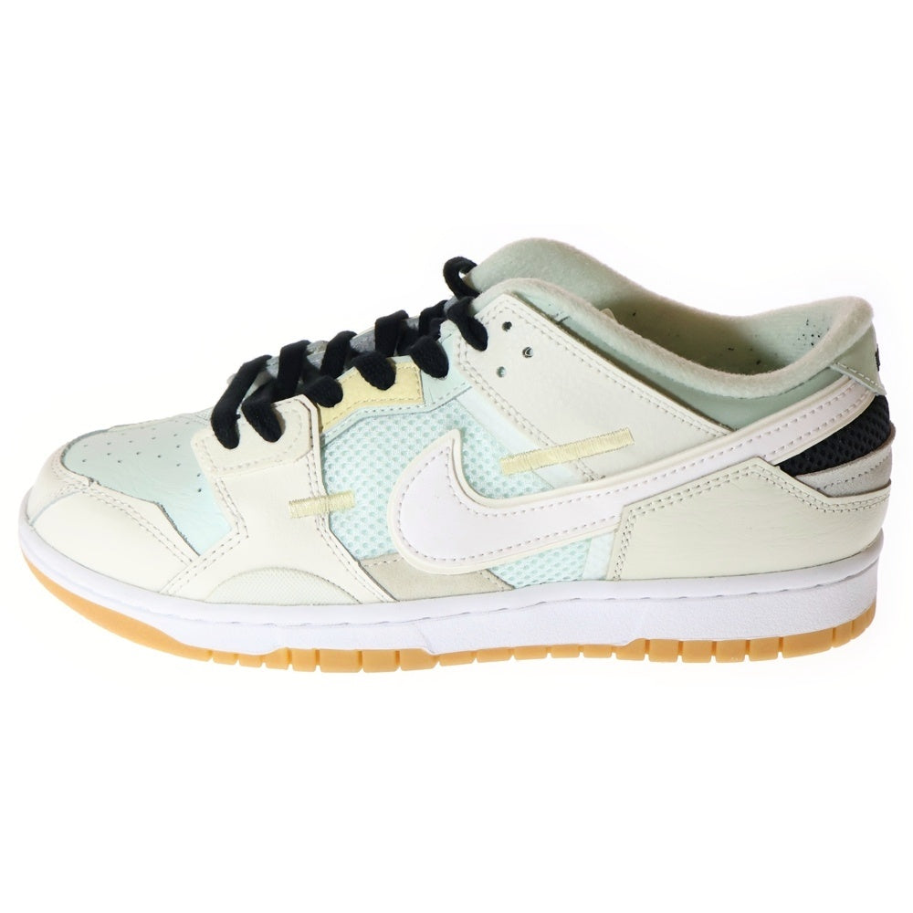 NIKE(ナイキ) DUNK LOW SCRAP SEA GLASS ダンク スクラップ シーグラス ローカットスニーカー ホワイト/ライトブルー US9/27cm DB0500-100
