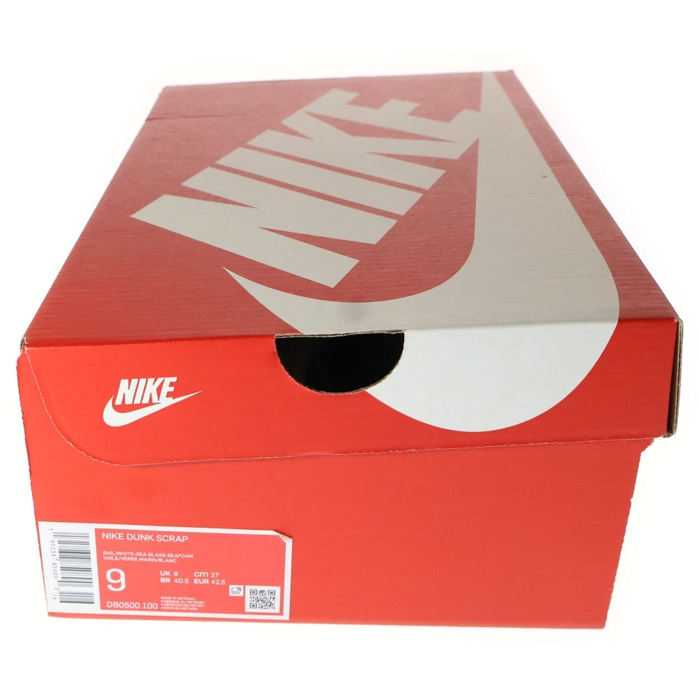 NIKE(ナイキ) DUNK LOW SCRAP SEA GLASS ダンク スクラップ シーグラス ローカットスニーカー ホワイト/ライトブルー US9/27cm DB0500-100