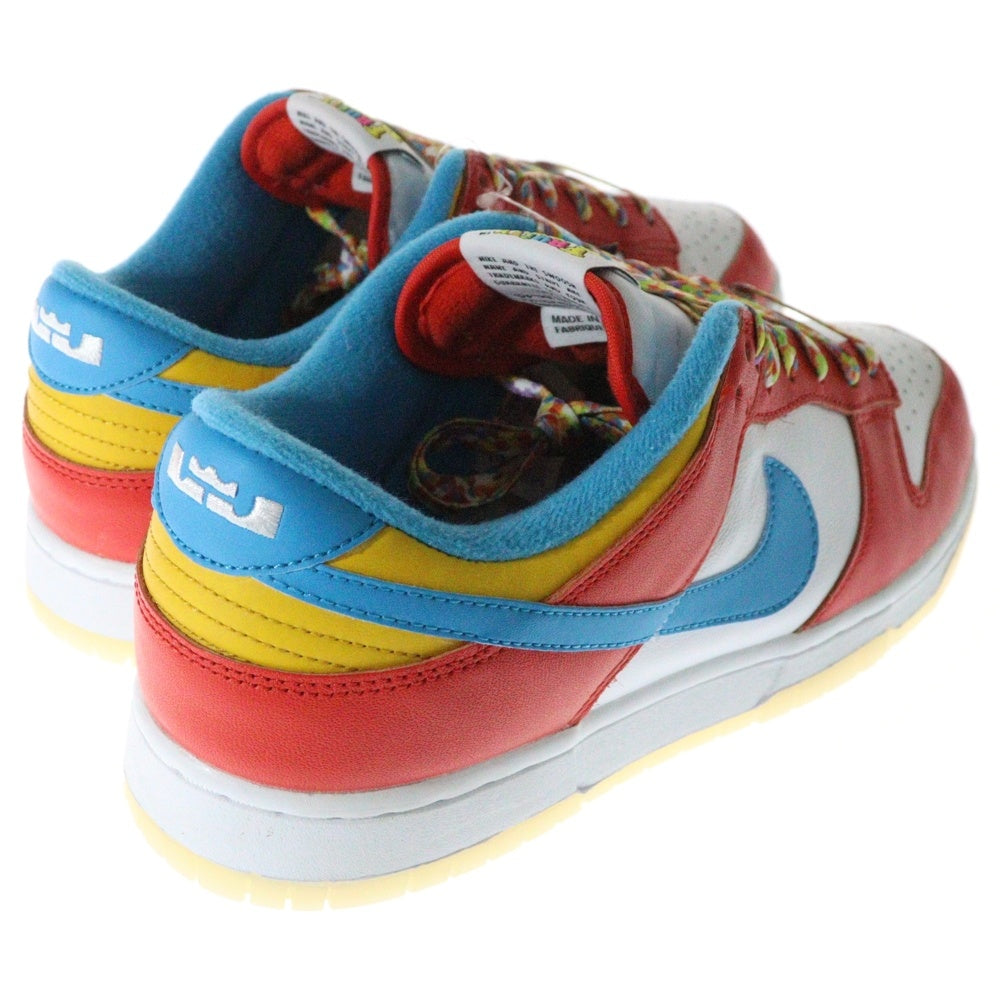 NIKE(ナイキ) ×FRUITY PEBBLES DUNK LOW QS LEBRON フルーティーペブルス ダンク レブロンジェームズ ローカットスニーカー マルチ US9/27cm DH8009-600