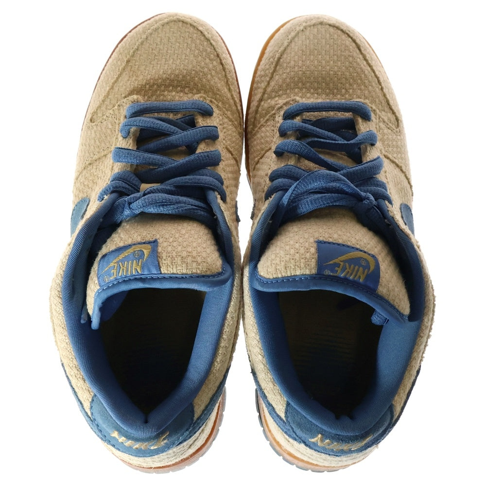 NIKE SB(ナイキエスビー) 【観賞用2003年製】 DUNK LOW PRO HEMP BLUE ダンク ヘンプブルー ローカットスニーカー ベージュ/ブルー US9.5/27.5cm 304292-741