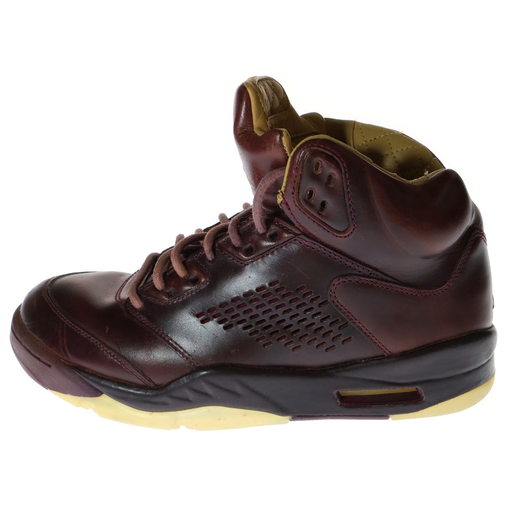 NIKE(ナイキ) AIR JORDAN 5 RETRO PREM エアジョーダン5 レトロ プレミアム ハイカットスニーカー ワイン ボルドー US9/27cm 881432-612