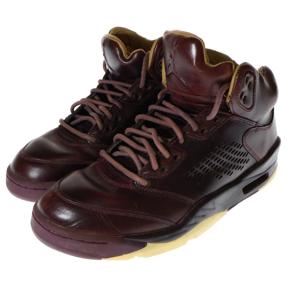 NIKE(ナイキ) AIR JORDAN 5 RETRO PREM エアジョーダン5 レトロ プレミアム ハイカットスニーカー ワイン ボルドー US9/27cm 881432-612
