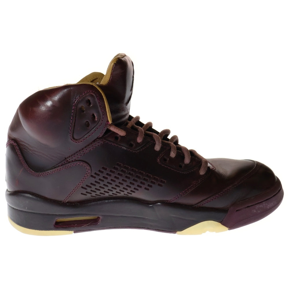NIKE(ナイキ) AIR JORDAN 5 RETRO PREM エアジョーダン5 レトロ プレミアム ハイカットスニーカー ワイン ボルドー US9/27cm 881432-612