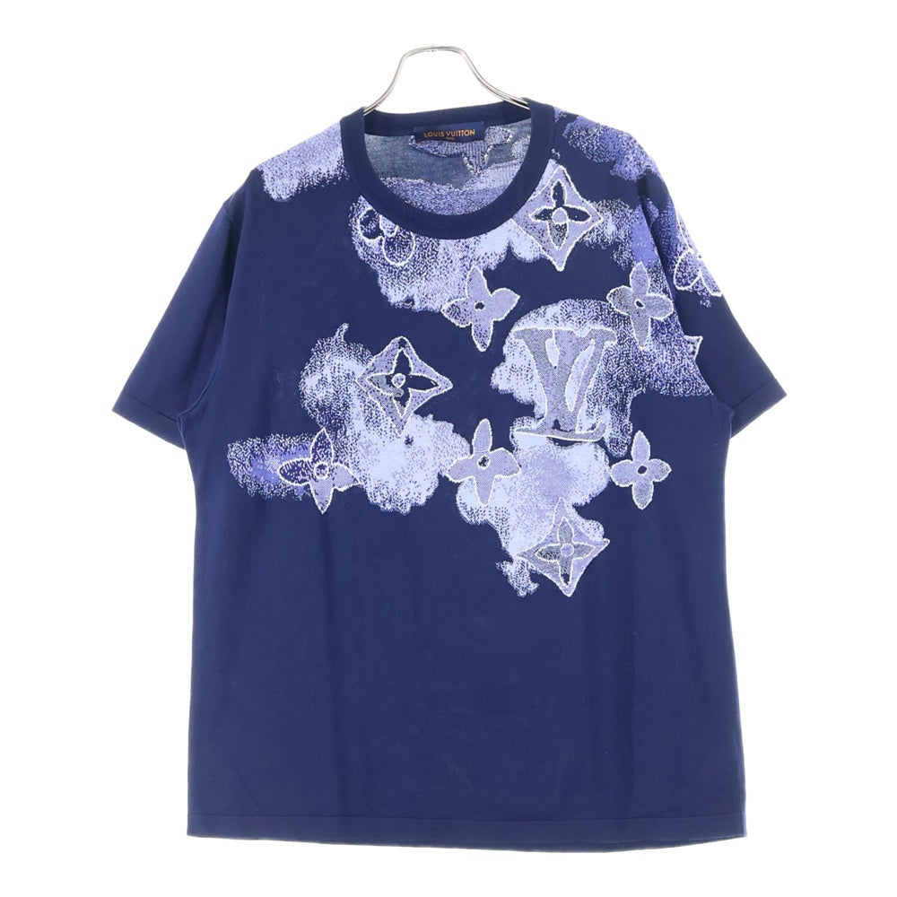 LOUIS VUITTON(ルイヴィトン) 21SS Water Color Tee ウォーターカラー モノグラム 半袖Tシャツ カットソー ネイビー RM211V ZLW HLN01W