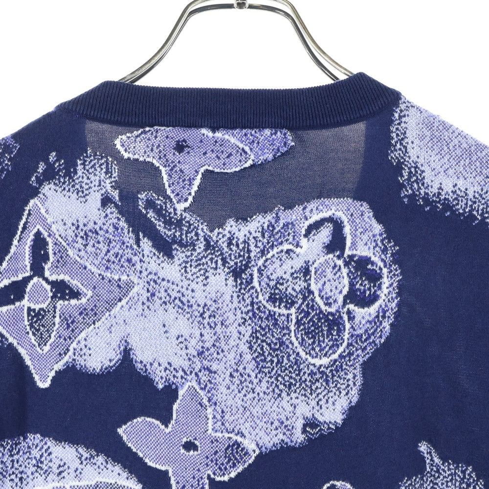 LOUIS VUITTON(ルイヴィトン) 21SS Water Color Tee ウォーターカラー モノグラム 半袖Tシャツ カットソー ネイビー RM211V ZLW HLN01W