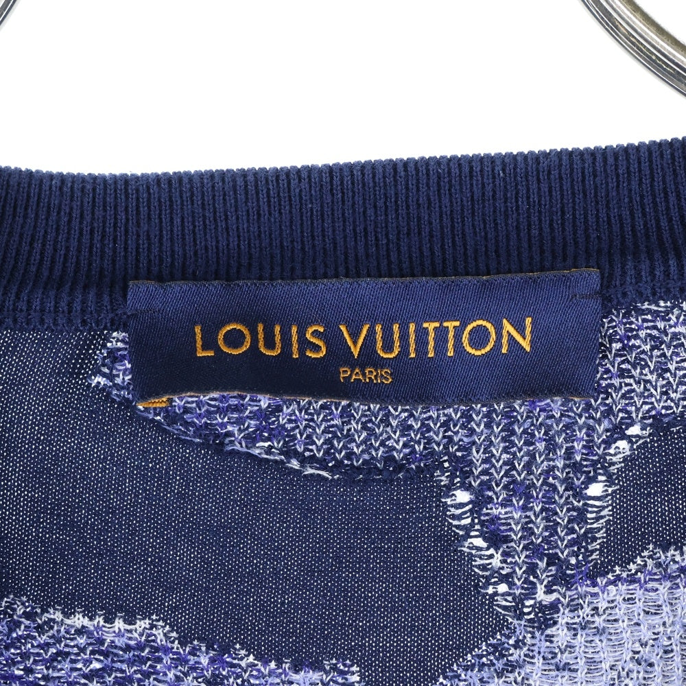 LOUIS VUITTON(ルイヴィトン) 21SS Water Color Tee ウォーターカラー モノグラム 半袖Tシャツ カットソー ネイビー RM211V ZLW HLN01W