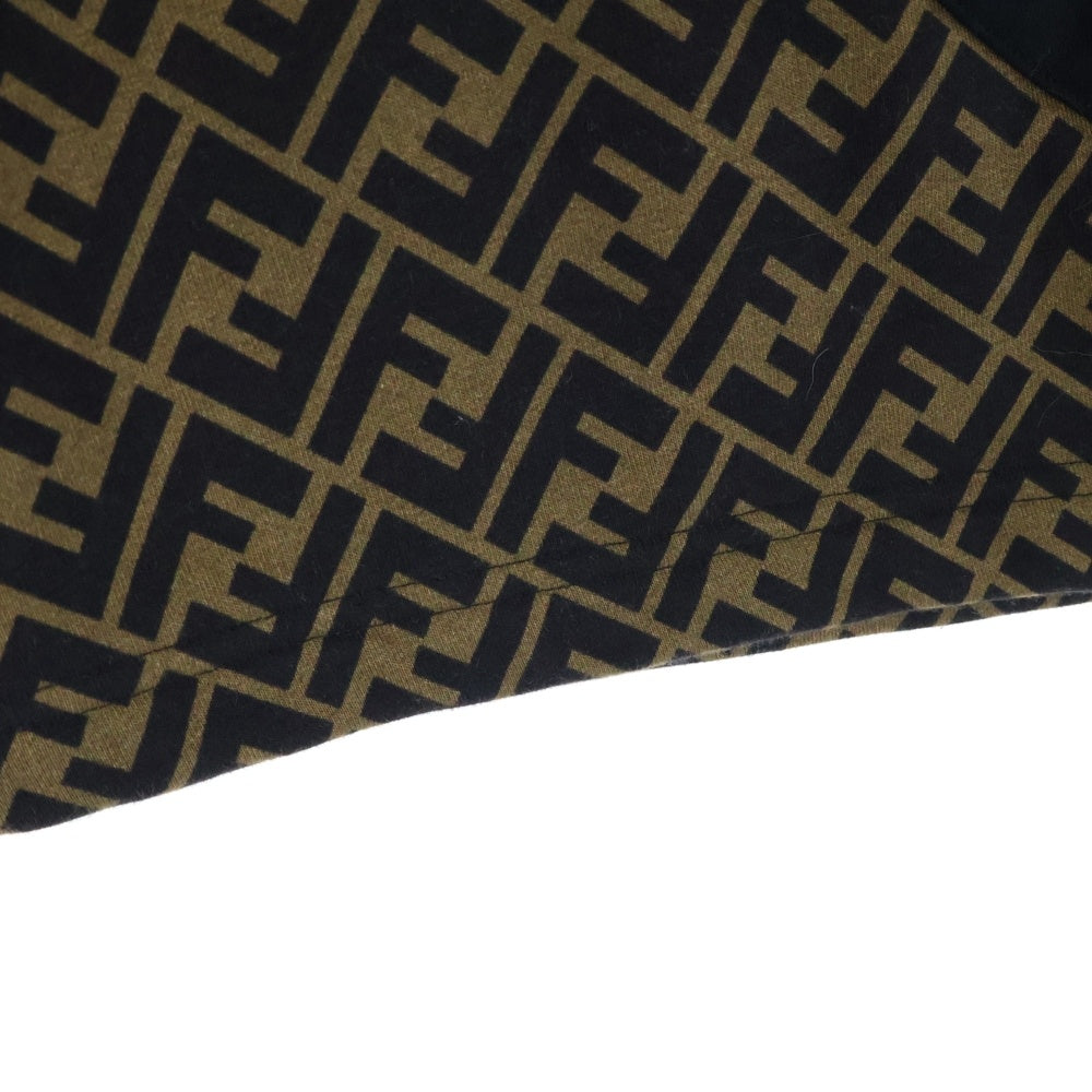 FENDI(フェンディ) ズッカ柄切替スウェットハーフパンツ ホワイト FAB656 AN67