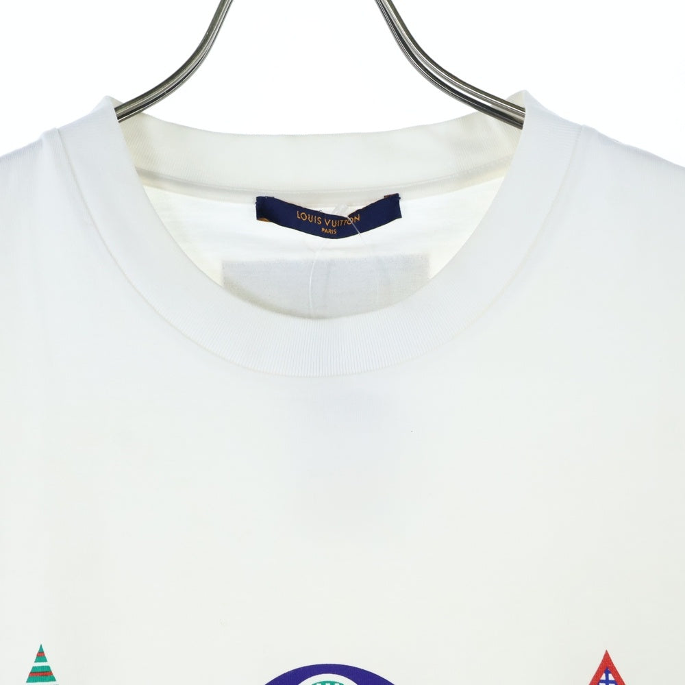 LOUIS VUITTON(ルイヴィトン) 20AW マルチカラーモノグラム クルーネック半袖Tシャツ ホワイト RM202M NPG HJY01W