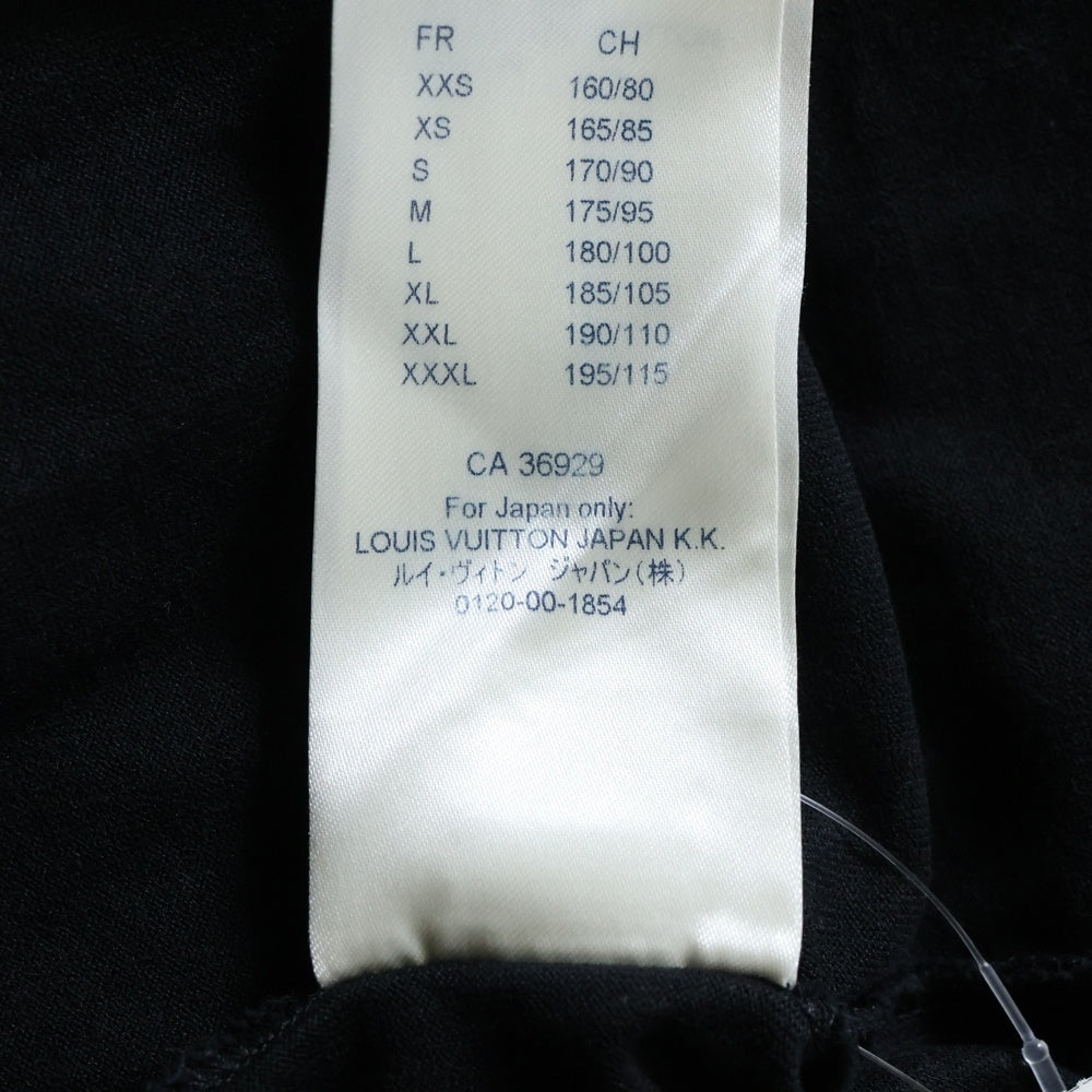 LOUIS VUITTON(ルイヴィトン) 20SS Spray Chain Print Tee スプレーチェーンプリント コットンクルーネック半袖Tシャツ ブラック RM201M NPG HIY17W