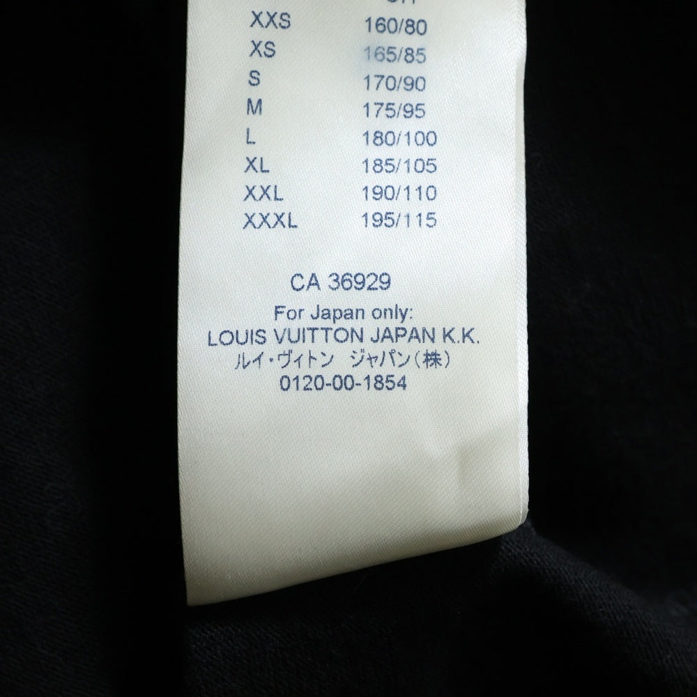 LOUIS VUITTON(ルイヴィトン) 19AW BACK FLOWER PRINT S/S TEE バックフラワープリント 半袖Tシャツ カットソー ブラック RM192M NPL HHY07W