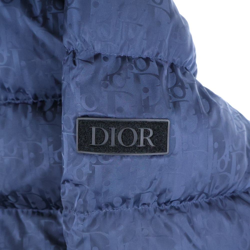 DIOR(ディオール) 19AW Oblique Down Jacket オブリーク 総柄 ダウン ジャケット ネイビー 943C449A4462