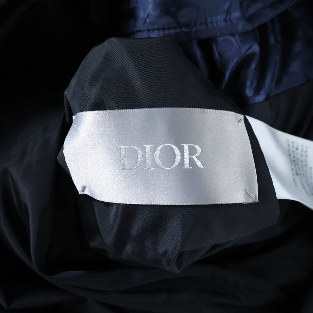 DIOR(ディオール) 19AW Oblique Down Jacket オブリーク 総柄 ダウン ジャケット ネイビー 943C449A4462
