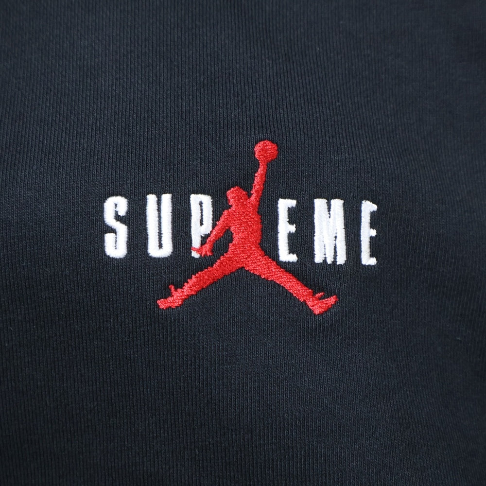 SUPREME(シュプリーム) 24SS ×JORDAN Hooded Sweatshirt ジョーダン フーデッド スウェットパーカー ブラック FA240205STY