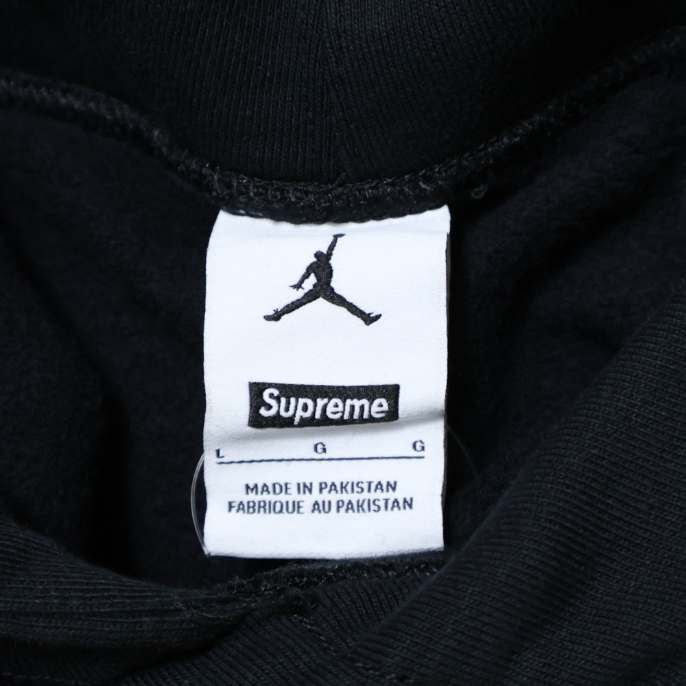 SUPREME(シュプリーム) 24SS ×JORDAN Hooded Sweatshirt ジョーダン フーデッド スウェットパーカー ブラック FA240205STY