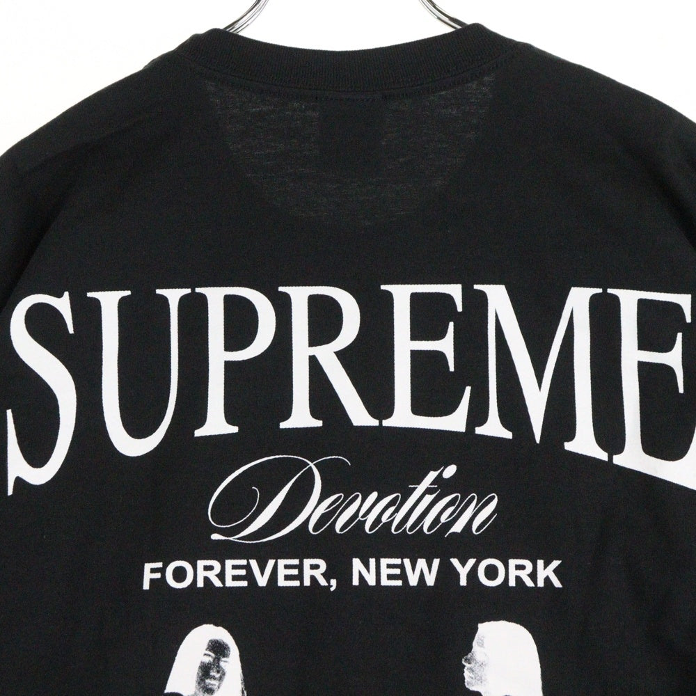 SUPREME(シュプリーム) 25AW DEVOTION TEE ディヴォーション プリント クルーネック半袖Tシャツ ブラック