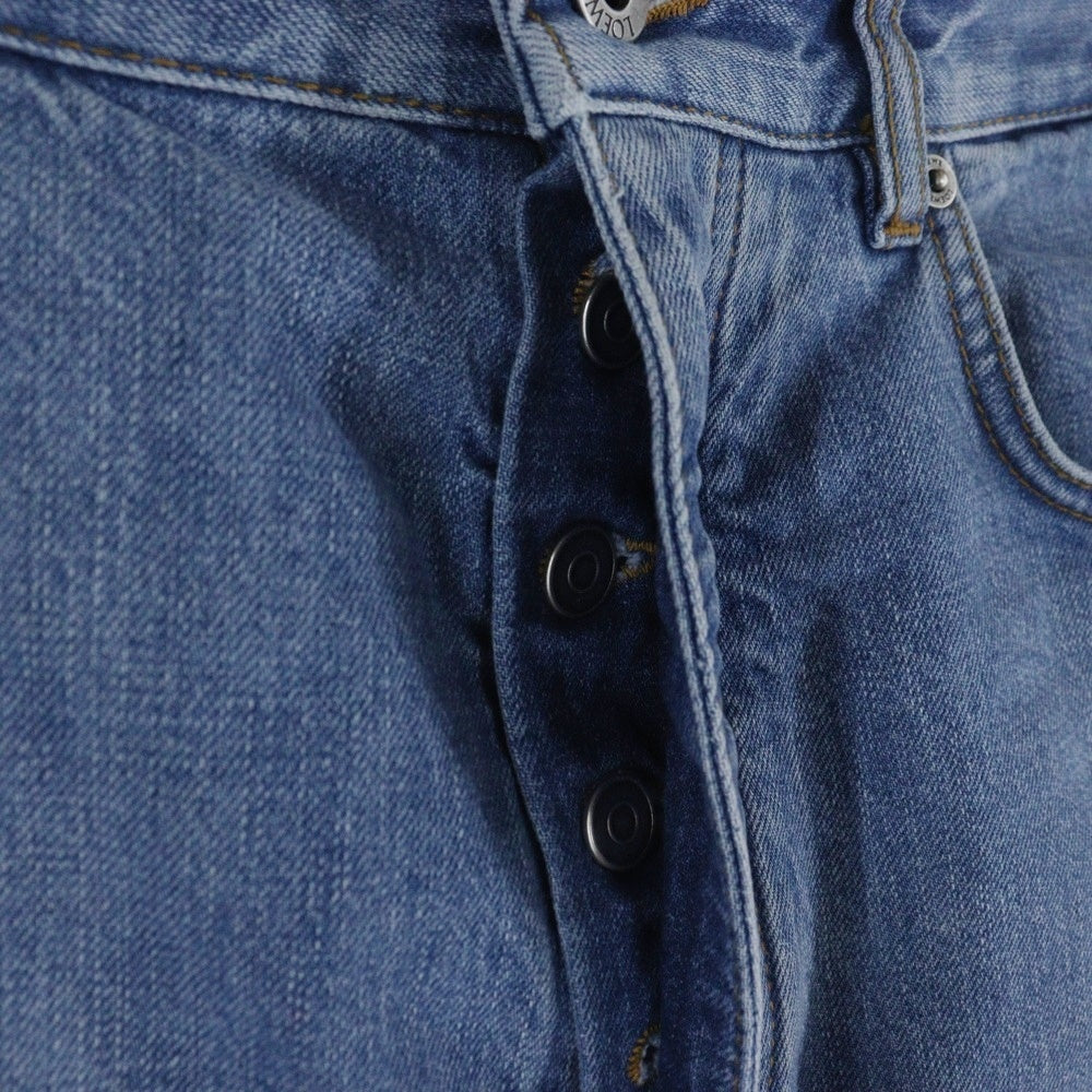 LOEWE(ロエベ) ANAGRAM SHORTS アナグラム ロゴプリント カットオフ ハーフパンツ ショーツ インディゴ H526Y1GW07