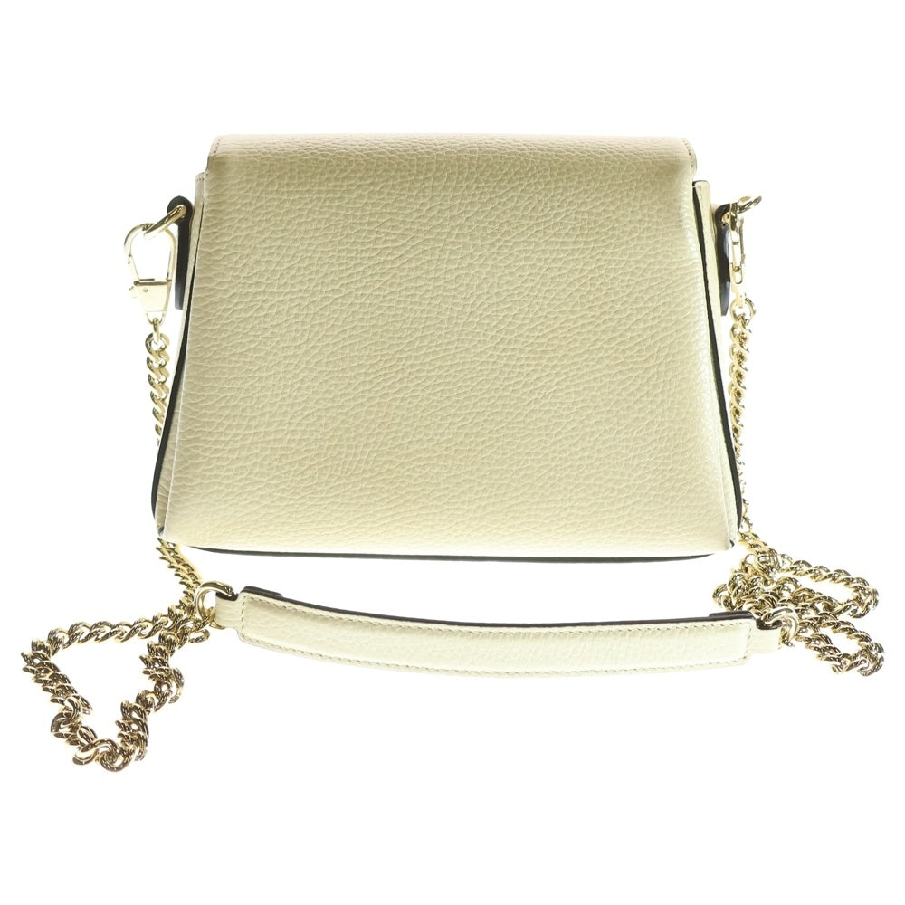 GUCCI(グッチ) インターロッキングG レザー ショルダーバッグ ベージュ 607720