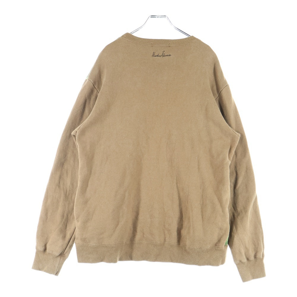UNDERCOVER(アンダーカバー) 21AW フォトプリント クルーネック スウェットトレーナー ブラウン UC2A4804-2