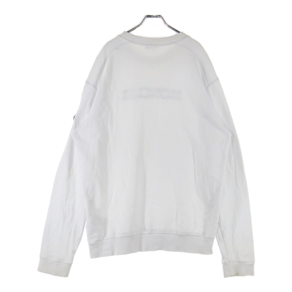 MONCLER(モンクレール) 22AW SWEATSHIRT グラフィック ロゴ 刺繍 スウェットトレーナー ホワイト H20918G00010 809KR