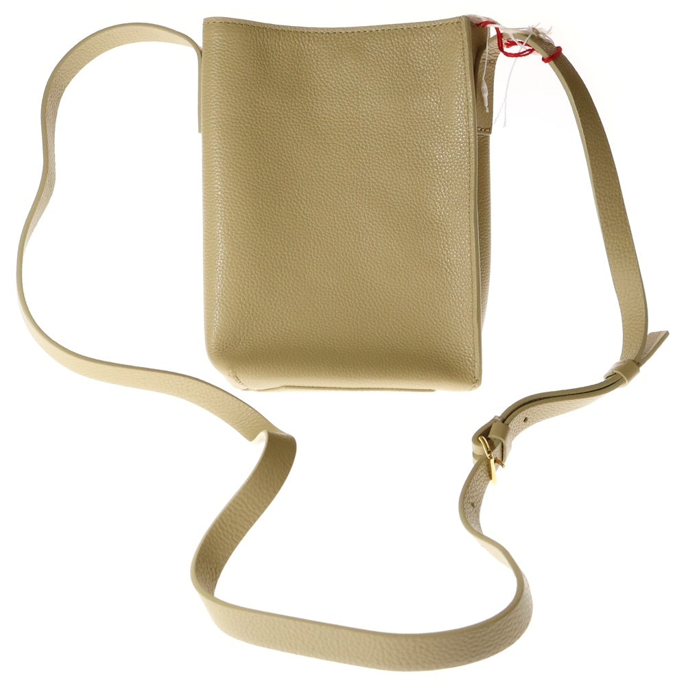 MARNI(マルニ) MUSEO MENDING CROSSBODY ミュゼオ メンディング クロスボディ ステッチロゴ レザーショルダーバッグ ベージュ SBMP0084U3