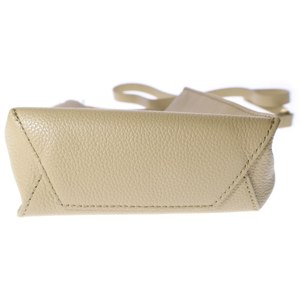 MARNI(マルニ) MUSEO MENDING CROSSBODY ミュゼオ メンディング クロスボディ ステッチロゴ レザーショルダーバッグ ベージュ SBMP0084U3