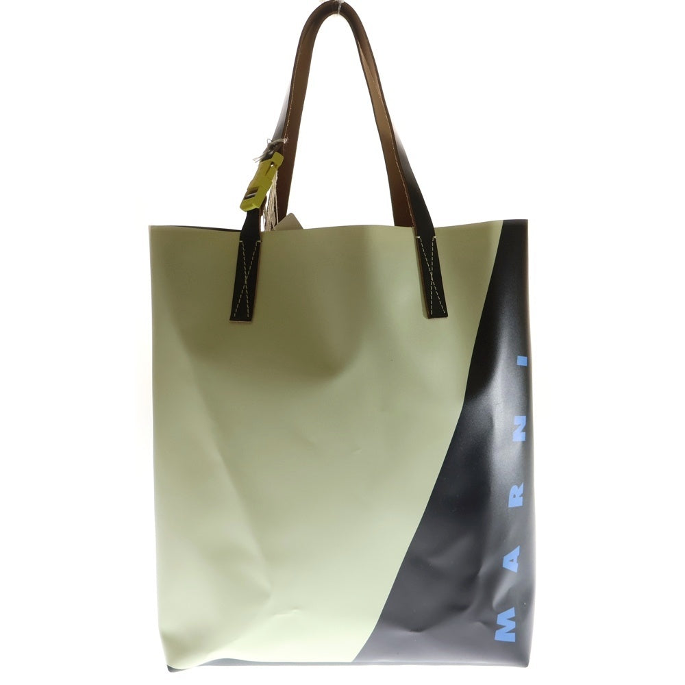 MARNI(マルニ) TRIBECA TOTE BAG トライベッカ バイカラー ツートーン トートバッグ ホワイト/ブラック SHMQ0037A2