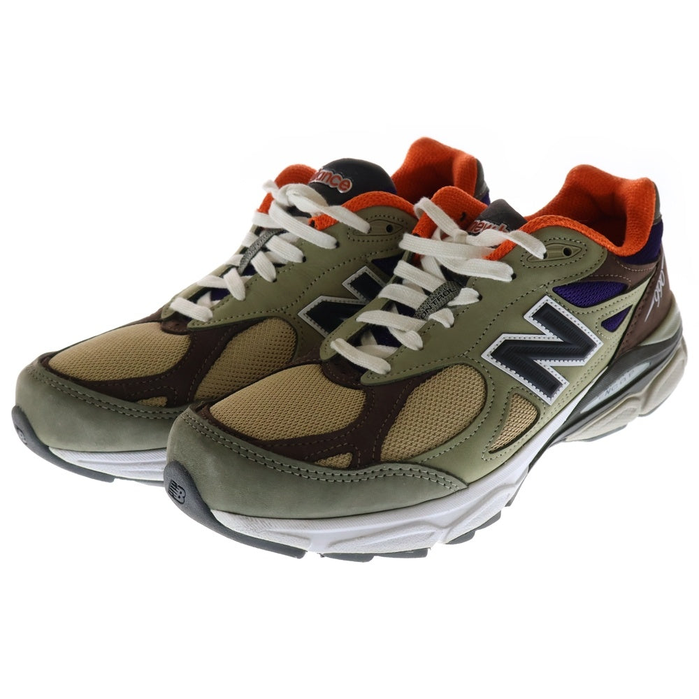 New Balance(ニューバランス) M990BT3 USA製 スエードレザー ローカットスニーカー カーキ US9/27cm