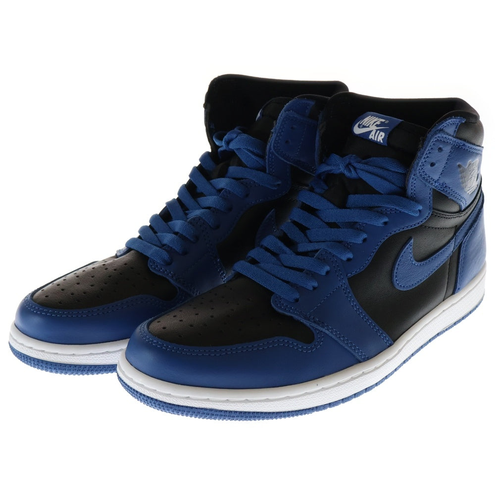 NIKE(ナイキ) AIR JORDAN 1 RETRO HIGH OG DARK MARINA BLUE エアジョーダン1 レトロ ダークマリーナブルー ハイカットスニーカー ブラック/ブルー US9.5/27.5cm 555088-404