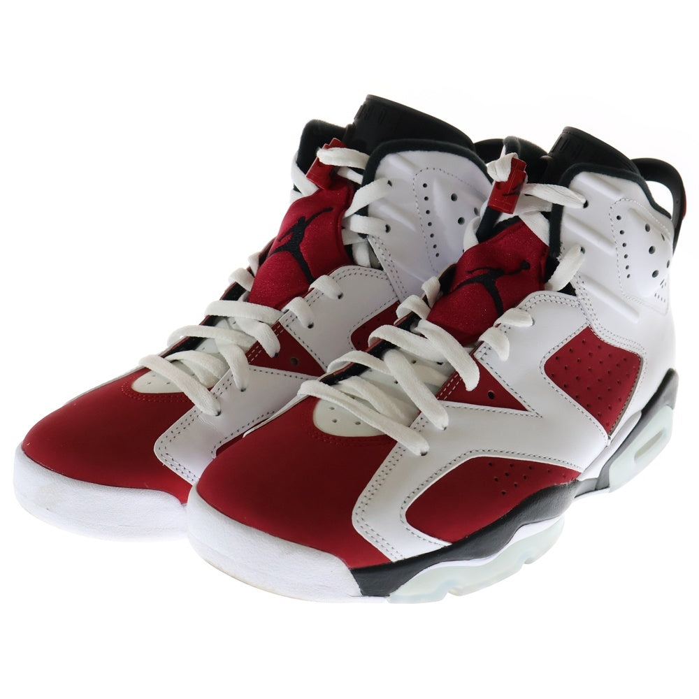 NIKE(ナイキ) AIR JORDAN 6 RETRO CARMINE エアジョーダン6 カーマイン ハイカットスニーカー ホワイト/レッド US9.5/27.5cm CT8529-106