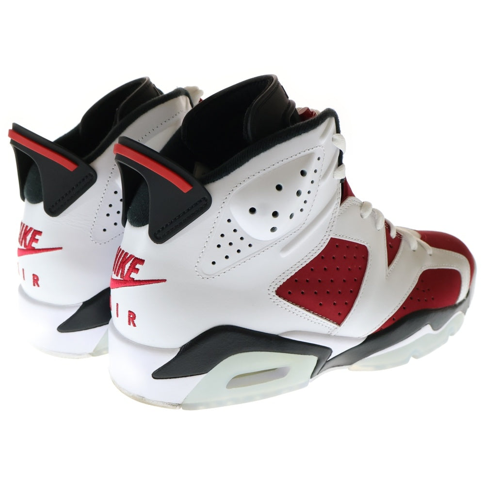 NIKE(ナイキ) AIR JORDAN 6 RETRO CARMINE エアジョーダン6 カーマイン ハイカットスニーカー ホワイト/レッド US9.5/27.5cm CT8529-106