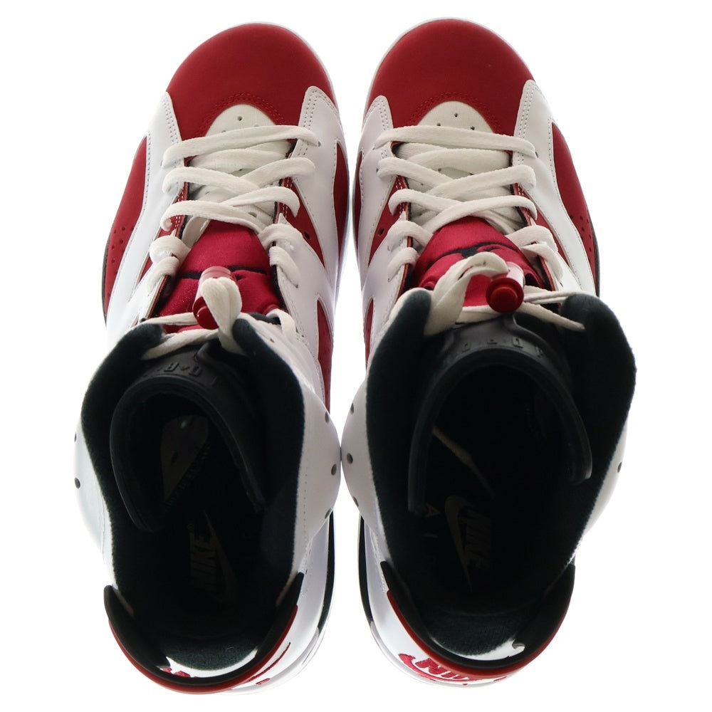 NIKE(ナイキ) AIR JORDAN 6 RETRO CARMINE エアジョーダン6 カーマイン ハイカットスニーカー ホワイト/レッド US9.5/27.5cm CT8529-106