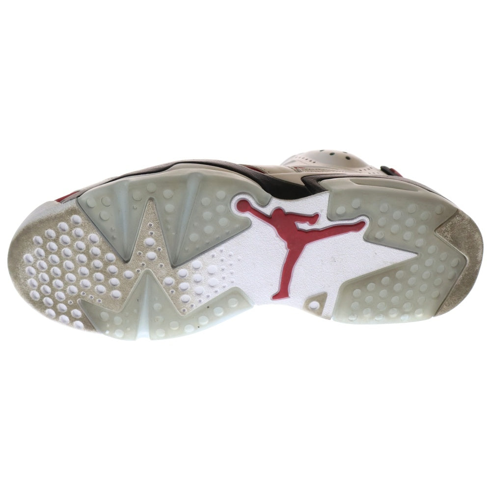 NIKE(ナイキ) AIR JORDAN 6 RETRO CARMINE エアジョーダン6 カーマイン ハイカットスニーカー ホワイト/レッド US9.5/27.5cm CT8529-106