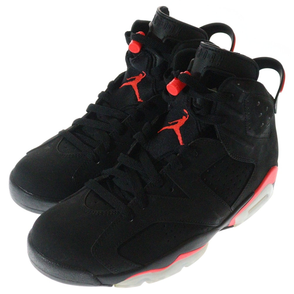 NIKE(ナイキ) AIR JORDAN 6 RETRO INFRARED BLACK エアジョーダン6 レトロ インフラレッドブラック ハイカットスニーカー ブラック/レッド US9.5/27.5cm 384664-023