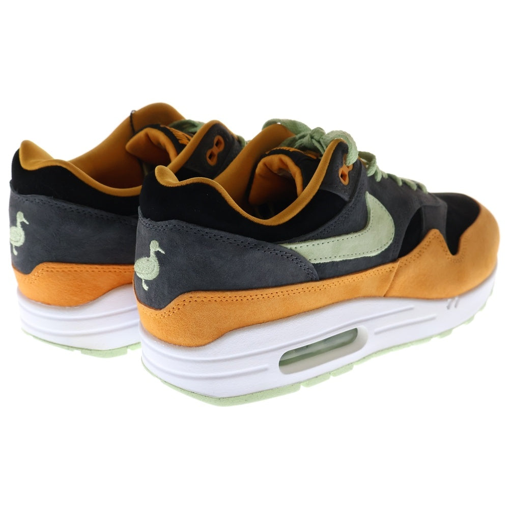NIKE(ナイキ) AIR MAX 1 DUCK PACK HONEY DEW エアマックス1 ダックパック ハニーデュー ローカットスニーカー グレー/ブラック/オレンジ US9.5/27.5cm DZ0482-001
