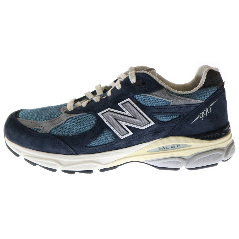 New Balance(ニューバランス) M990TE3 USA製 スウェード ローカットスニーカー ネイビー US9/27cm